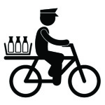 milk delivery by bike