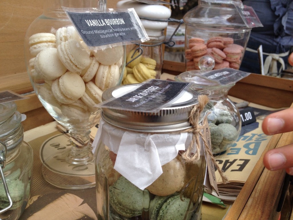 Shades of Sugar Bakeshop Macarons in jars at Eat Real Festival