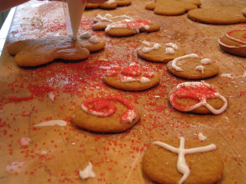 What happens when I make gingerbread cookies.