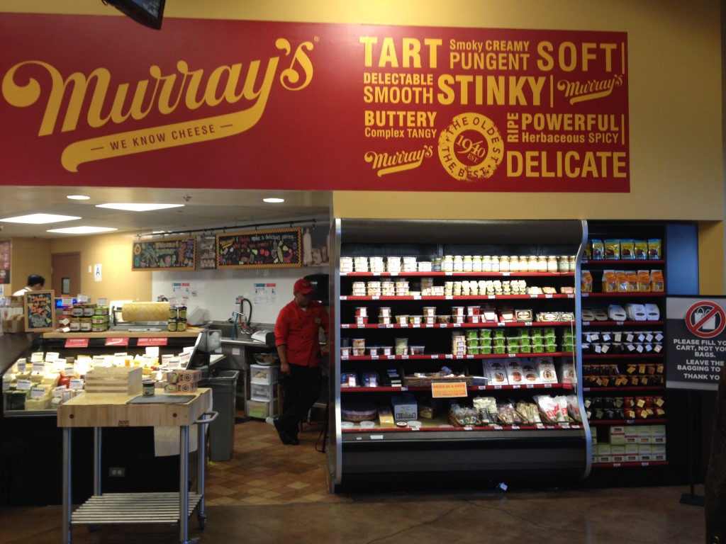 A Murray's Cheese within a Ralph's supermarket in Los Angeles brings great specialty and artisan food products to shoppers who might not otherwise have discovered them. The section is right near the store entrance.