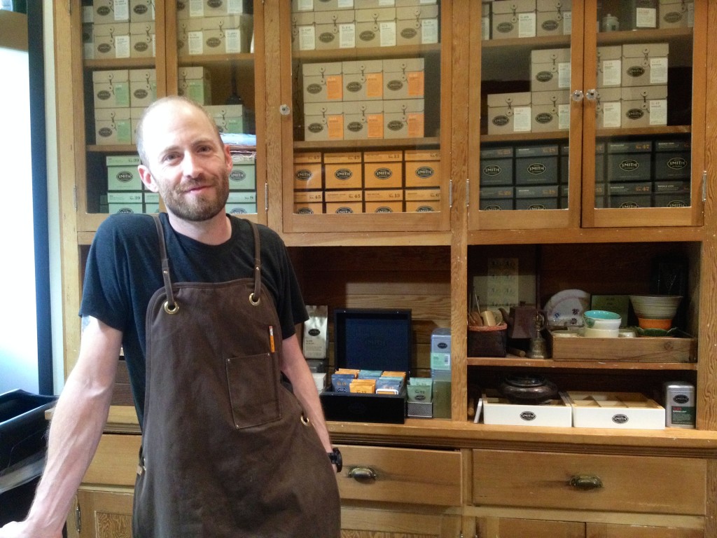 Artisan tea crafter at Smith Tea in Portland