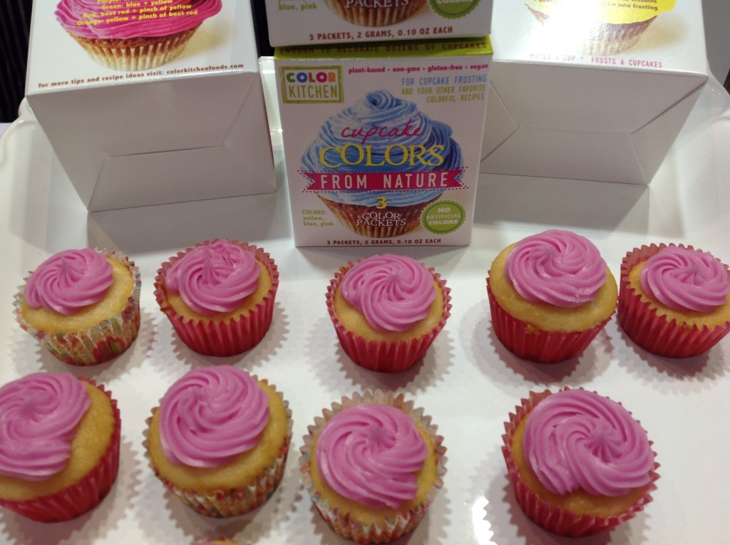 bright pink cupcakes with natural food coloring