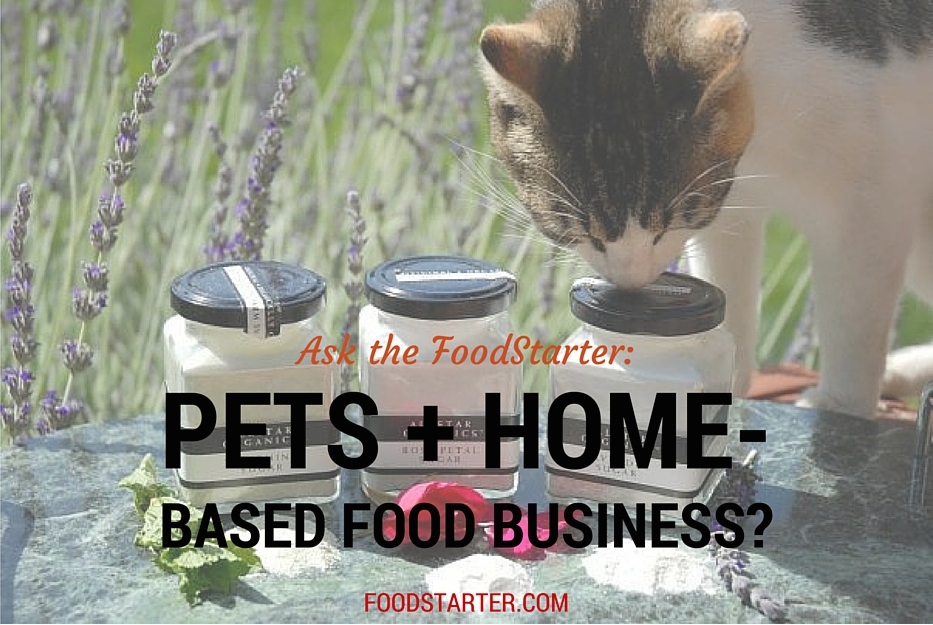 Is it OK to have pets in a home-based food business?