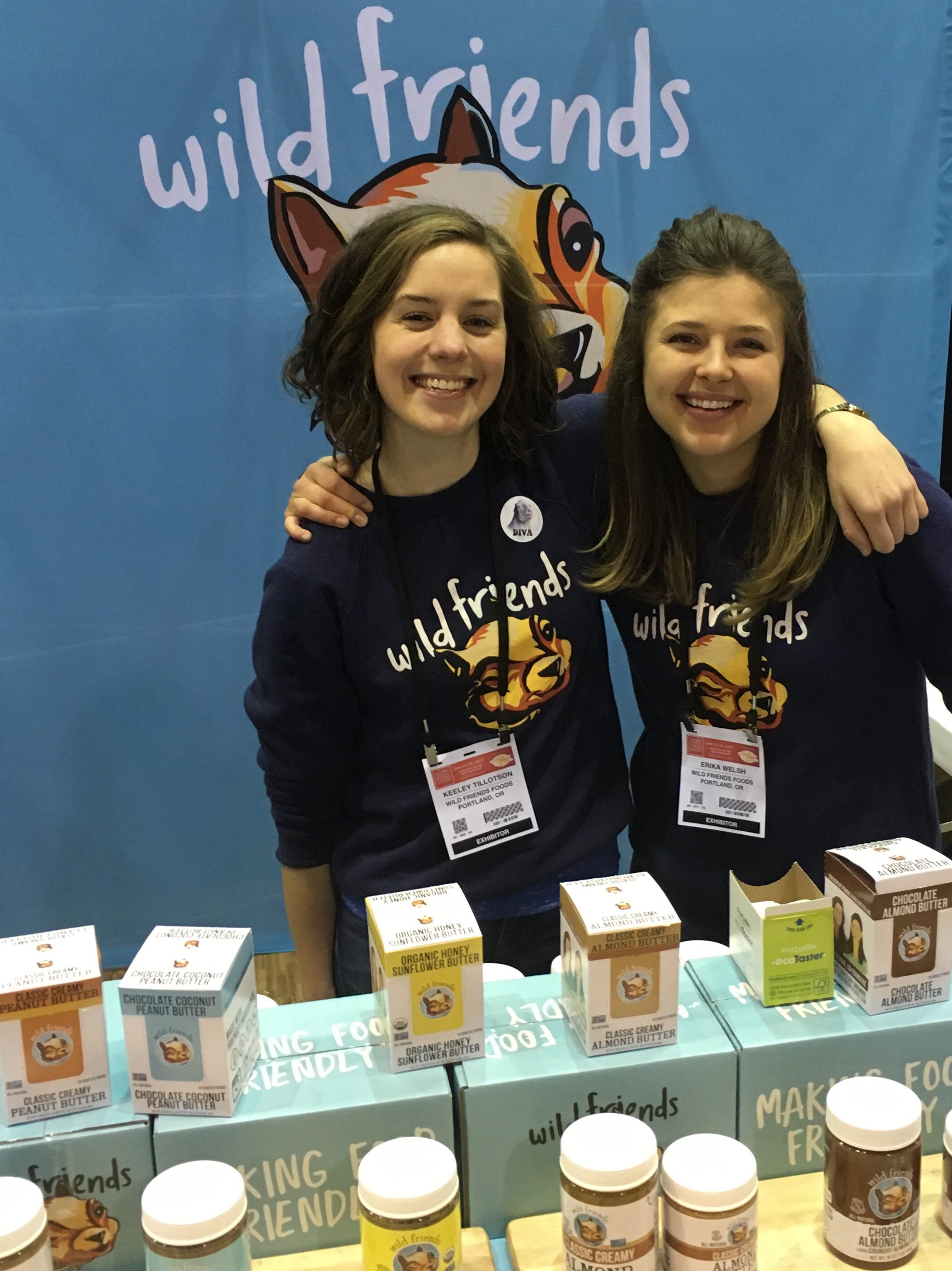 Wild Friends nut butter at the fancy food show in 2017