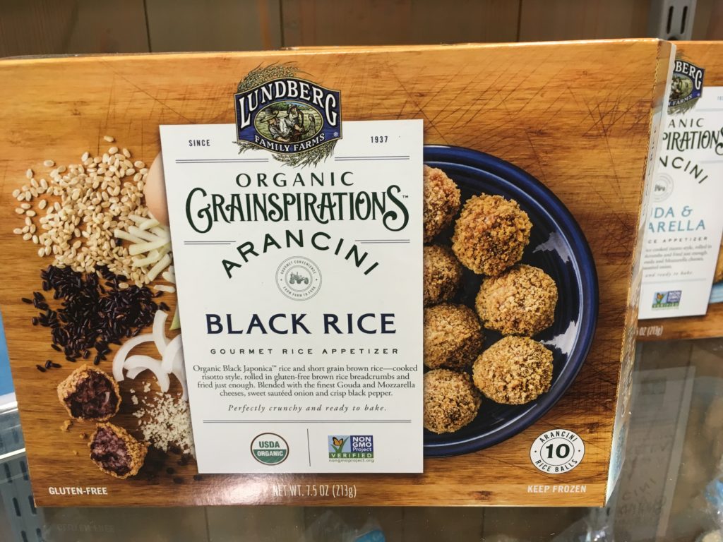 organic black rice frozen appetizers from Lundberg