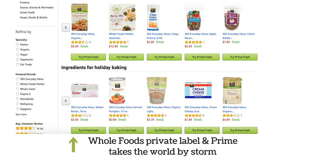 foods featured on Amazon