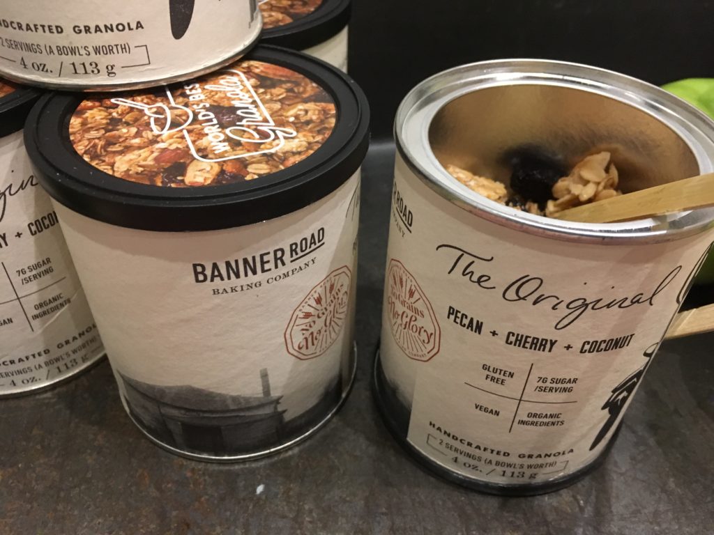 granola packaged for snacking by Banner Road