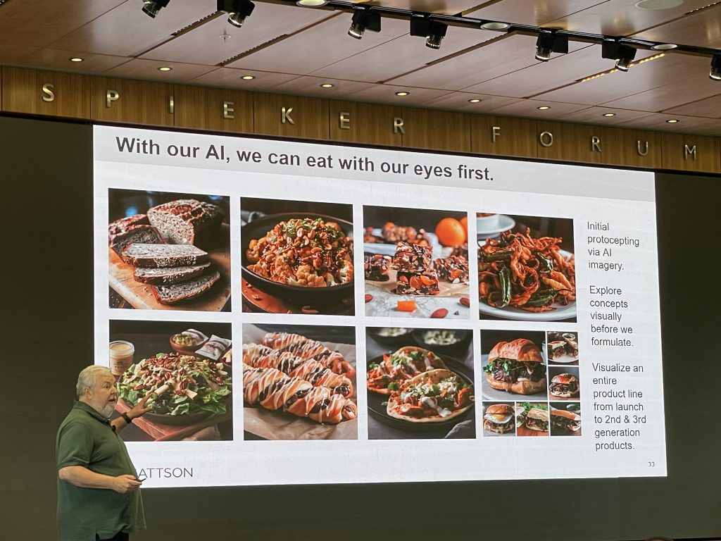 Mattson develops visuals of recipes using AI